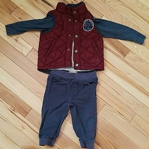 Boys Lucky Brand set with vest
